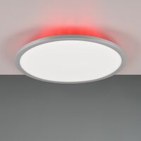 Trio Yuma LED kattovalaisin Ø40 cm harmaa/valkoinen RGB